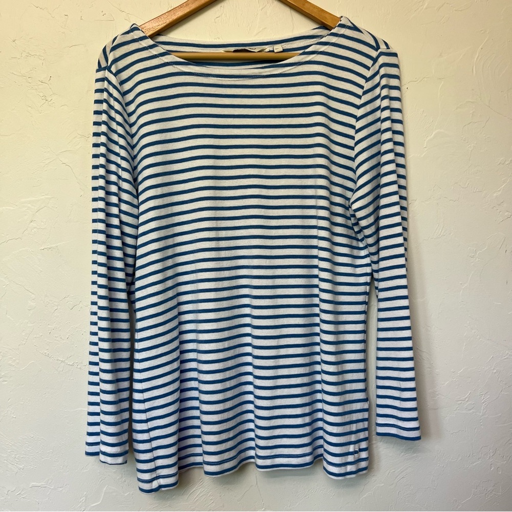 Vineyard Vines Long Sleeve Blue White Stripe Women’s Shirt Size L